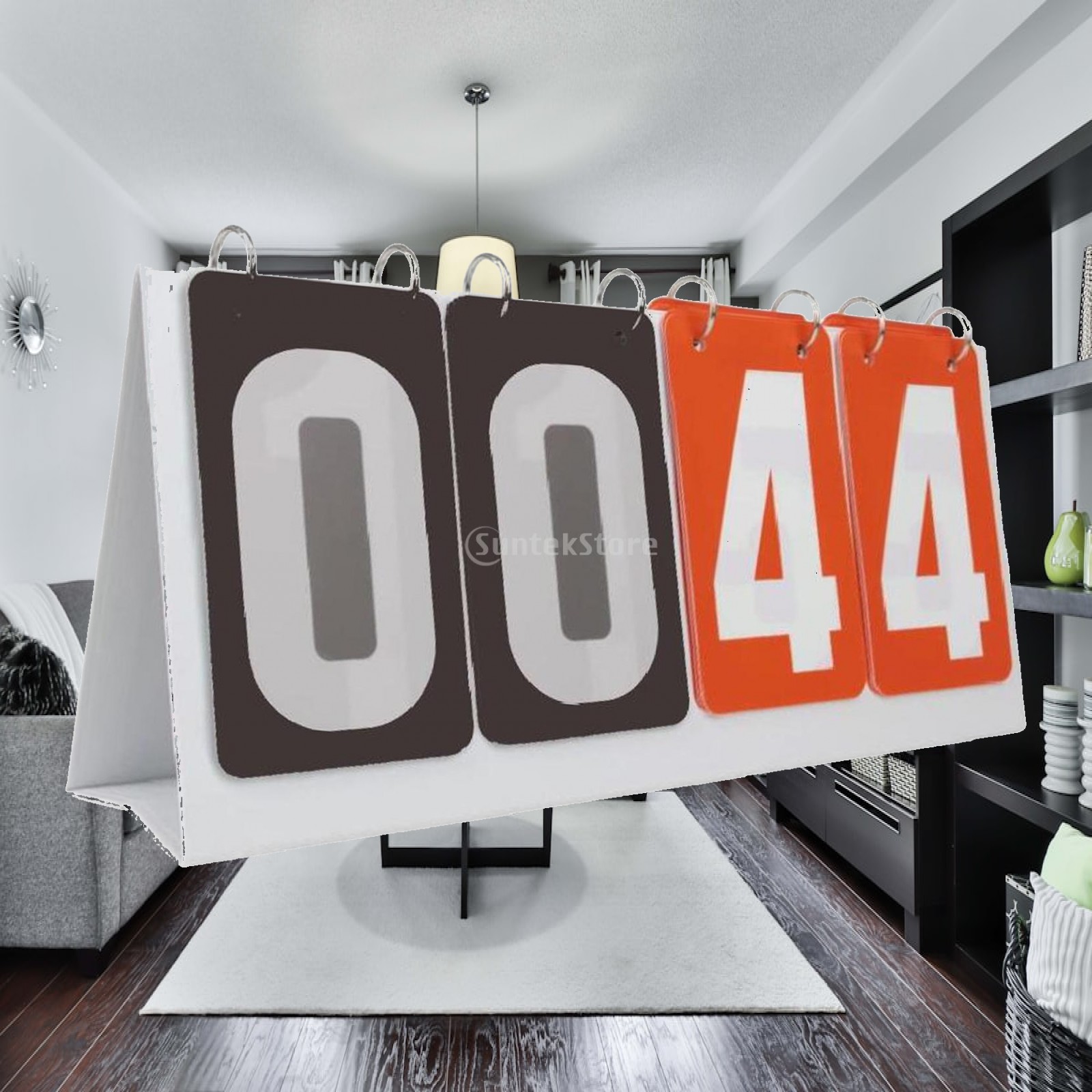 Scoreboard Digital - กระดานนับคะแนนแบบแมนนวล 4 หลัก พกพาสะดวก สำหรับเกมกีฬา พร้อมตัวเลขที่อ่านง่ายสำหรับทุกทีม