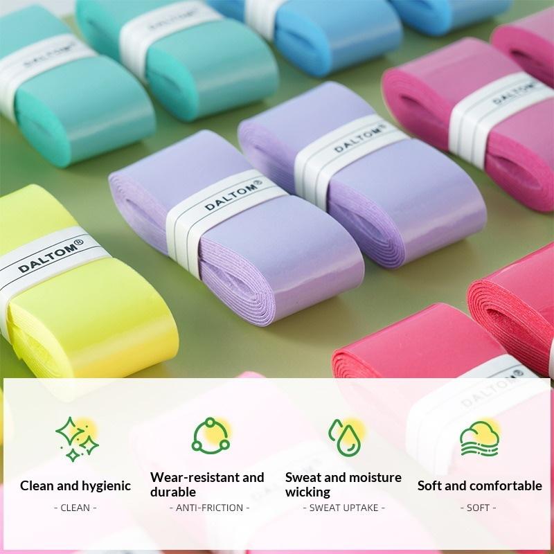 Badminton Grip - ที่พันด้ามจับไม้เทนนิส 5/10 ชิ้น ซับเหงื่อ วัสดุ PU