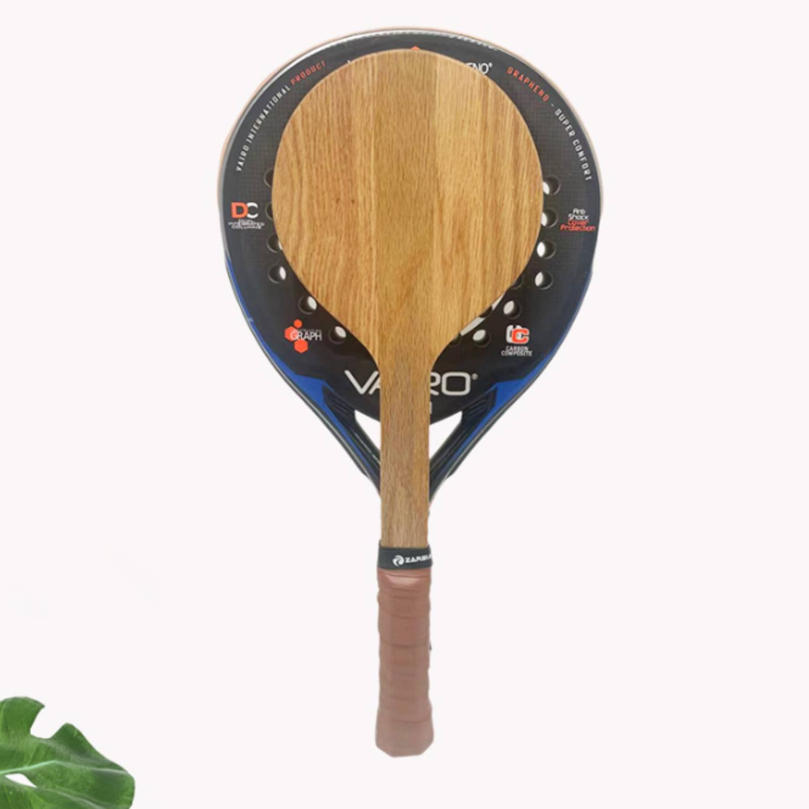 Sports Grip - ไม้เทนนิสชายหาด ไม้เทนนิสฝึกซ้อมชายหาด พร้อมด้ามจับที่สะดวกสบาย สำหรับสนามหญ้าริมทะเล สนามหลังบ้าน กีฬากลางแจ้ง