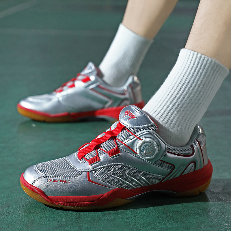 Badminton Shoes - รองเท้าเทนนิสสำหรับผู้ชายและผู้หญิงรุ่นใหม่ รองเท้าแบดมินตันที่ทันสมัย ระบายอากาศได้ดี และกันลื่น รองเท้าปิงปอง รองเท้าสำหรับกีฬากลางแจ้งสำหรับคู่รัก