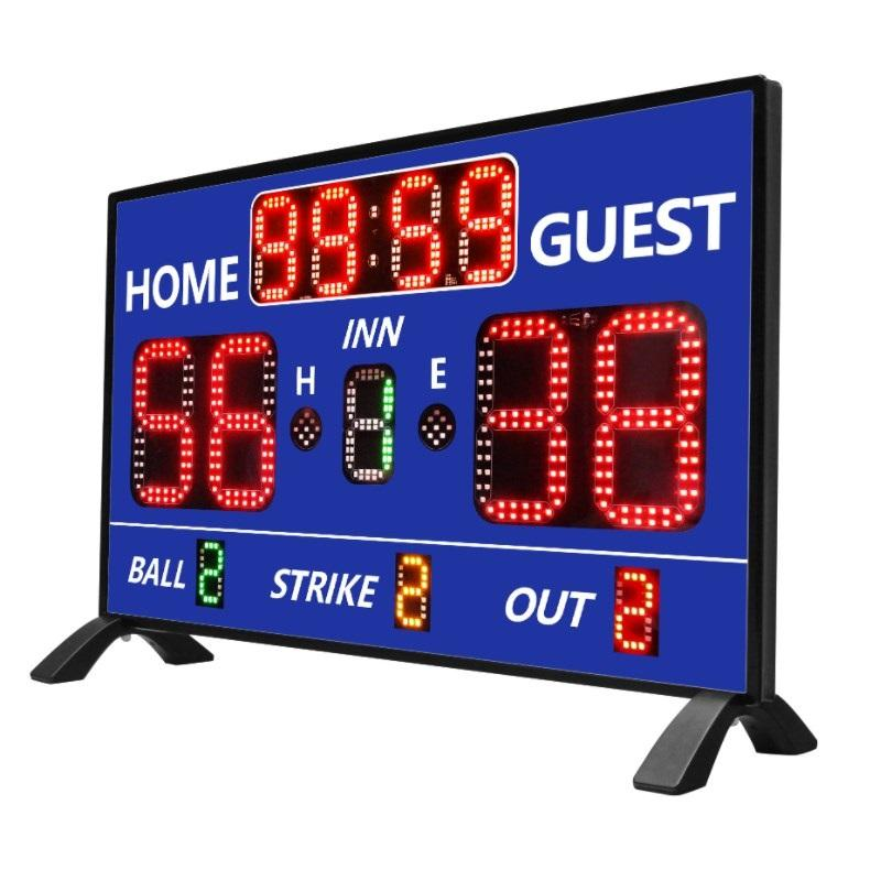 Scoreboard Digital - กระดานคะแนนบาสเกตบอลแบบดิจิทัล LED สำหรับการฝึกซ้อมกีฬาเบสบอลและซอฟต์บอล