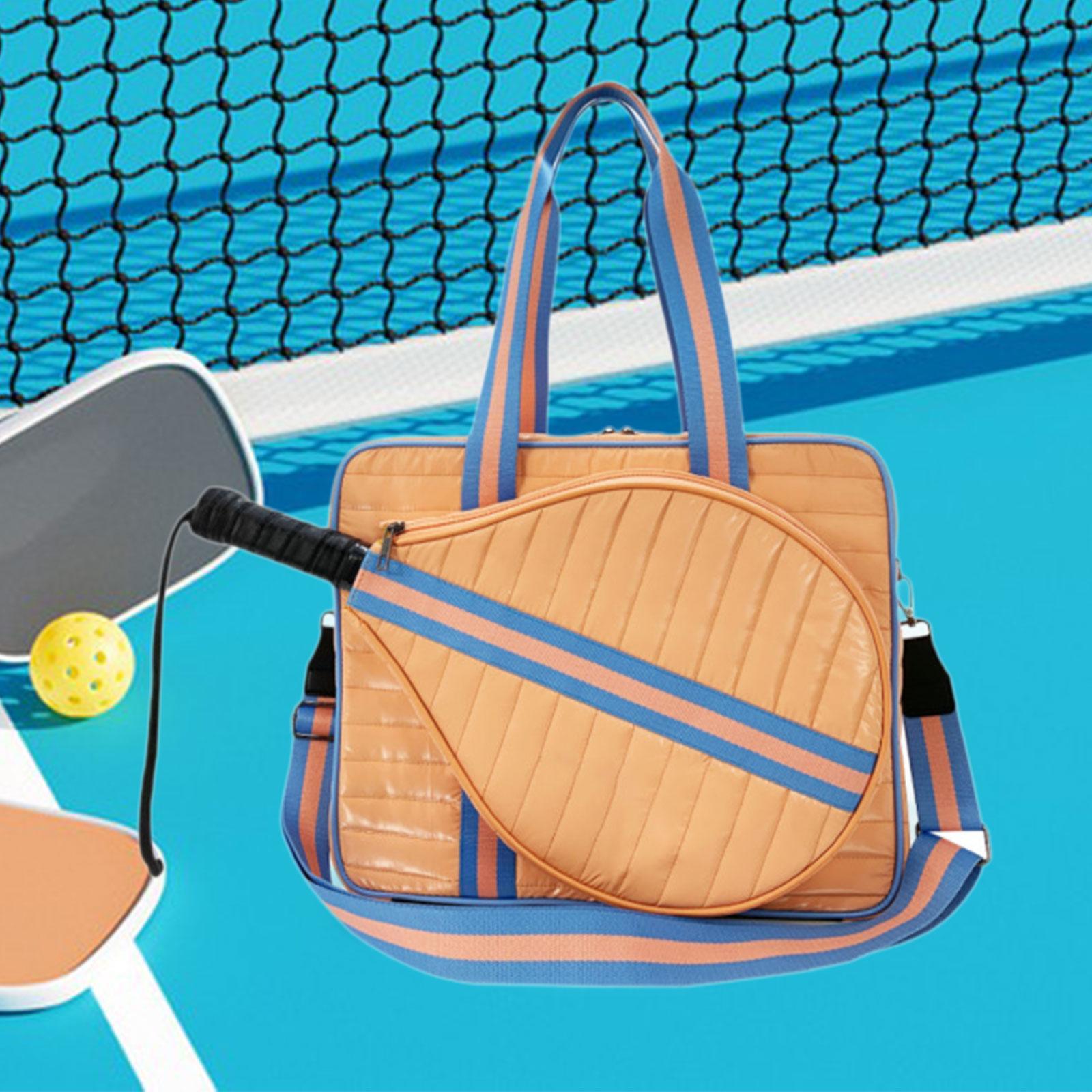 Badminton Bag - กระเป๋าใส่ไม้พายพิกเคิลบอล ความจุขนาดใหญ่ กระเป๋าสะพายข้างสำหรับกีฬา ใส่ไม้เทนนิส ไม้แบดมินตัน กระเป๋าพกพาทำจากนีโอพรีน