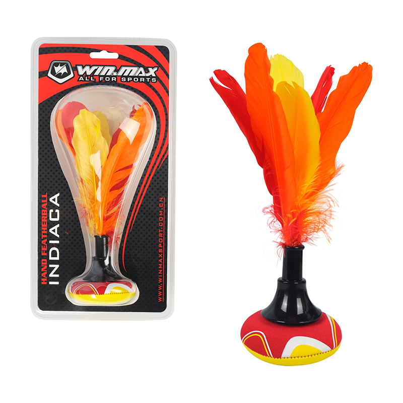 Feather Shuttlecock - ลูกขนไก่ชายหาดเพื่อความสนุกสนานเล่นแบดมินตันมือแบดมินตันทำจากนีโอพรีนสำหรับเล่นในร่มกลางแจ้ง