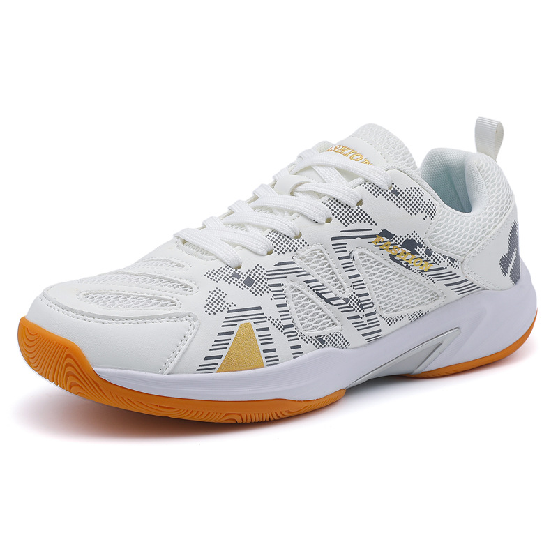 Badminton Shoes Men - รองเท้าแบดมินตันสำหรับผู้ชายและผู้หญิง: เหมาะสำหรับการฝึกซ้อมระดับมืออาชีพ สวมใส่สบาย ป้องกันการลื่น และระบายอากาศได้ดี เหมาะสำหรับใช้ในการแข่งขันเทนนิส