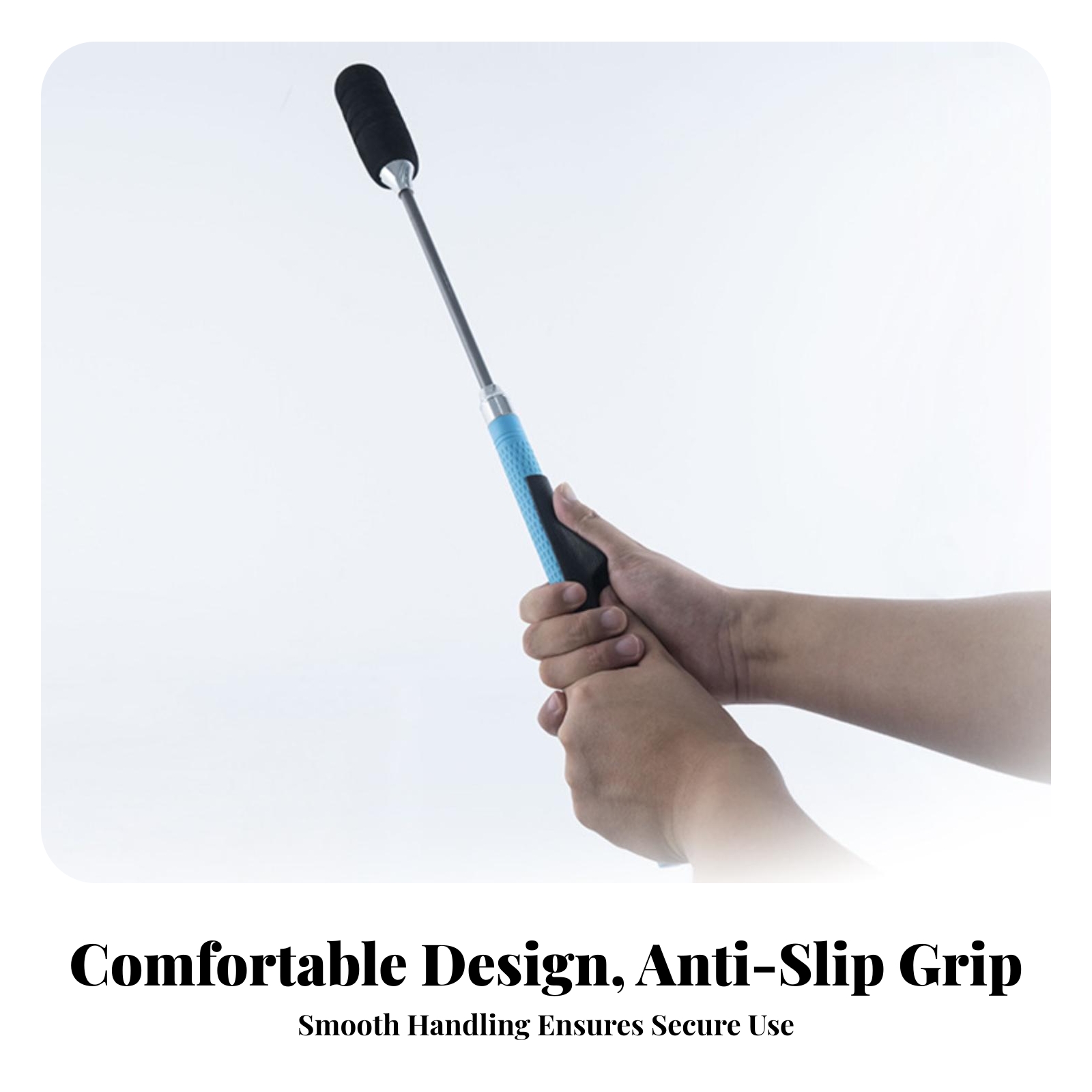 Sports Grip - ด้ามจับกอล์ฟตามหลักสรีรศาสตร์ ด้ามจับกอล์ฟแบบมีพื้นผิว อุปกรณ์กีฬา ร่องนิ้วมือ ยึดเกาะได้นานขึ้นเป็นพิเศษ