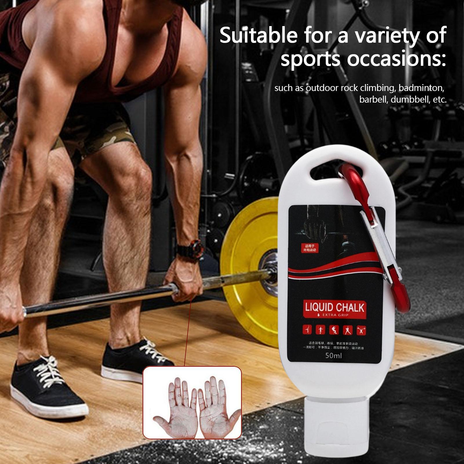 Sports Grip - ผงแมกนีเซียมชนิดน้ำสำหรับกีฬา ฟิตเนส ยกน้ำหนัก ครีมกันลื่น แมกนีเซียมชนิดน้ำ สำหรับปีนผาในร่มและยิม