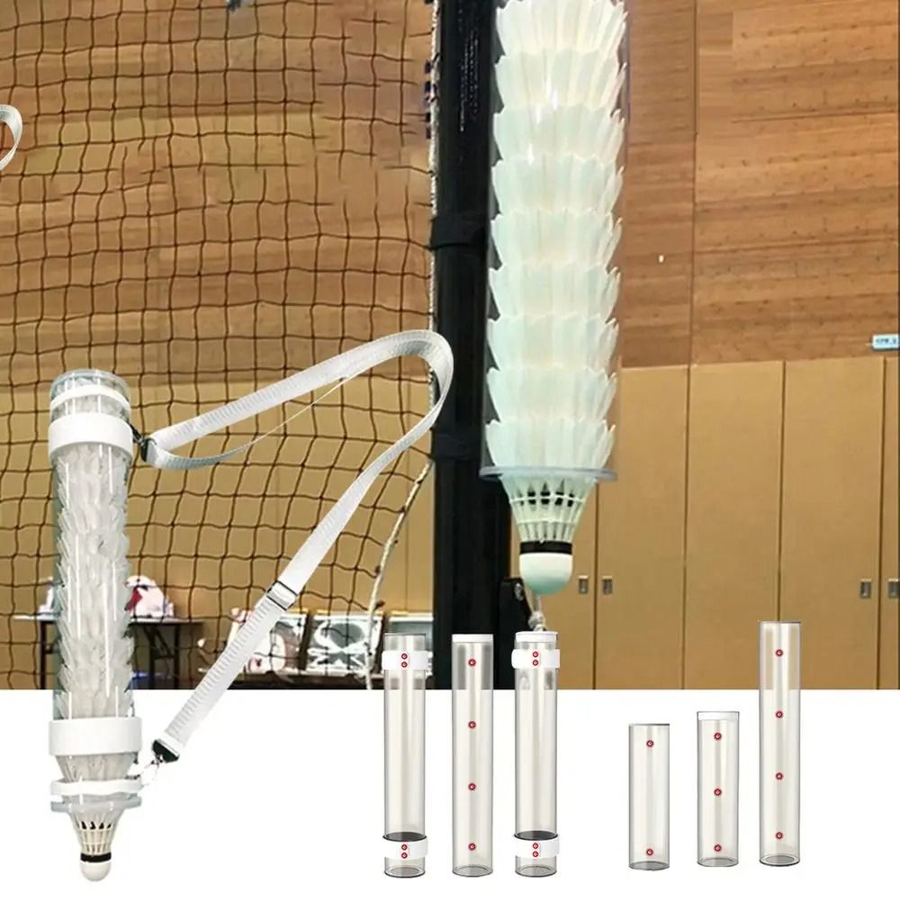 Badminton Shuttlecock - หลอดแม่เหล็กสำหรับเก็บลูกแบดมินตัน ที่ใส่ลูกแบดมินต์ สำหรับใช้ในร่มและกลางแจ้ง ยิม แบดมินต์
