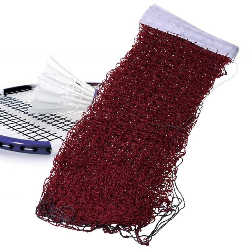 Badminton Net - 37JE ตาข่ายแบดมินตันหนาขึ้นพับได้ ติดตั้งง่าย ตาข่ายไนล่อนสำหรับกีฬาหลายประเภท Fast Assembly