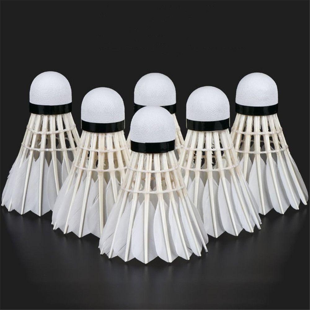 Feather Shuttlecock - ลูกแบดมินตันสีขาวใหม่ 3/6/12 ชิ้น ลูกแบดมินตันคุณภาพสูง ทนทาน เหมาะสำหรับการฝึกซ้อมอย่างมืออาชีพ