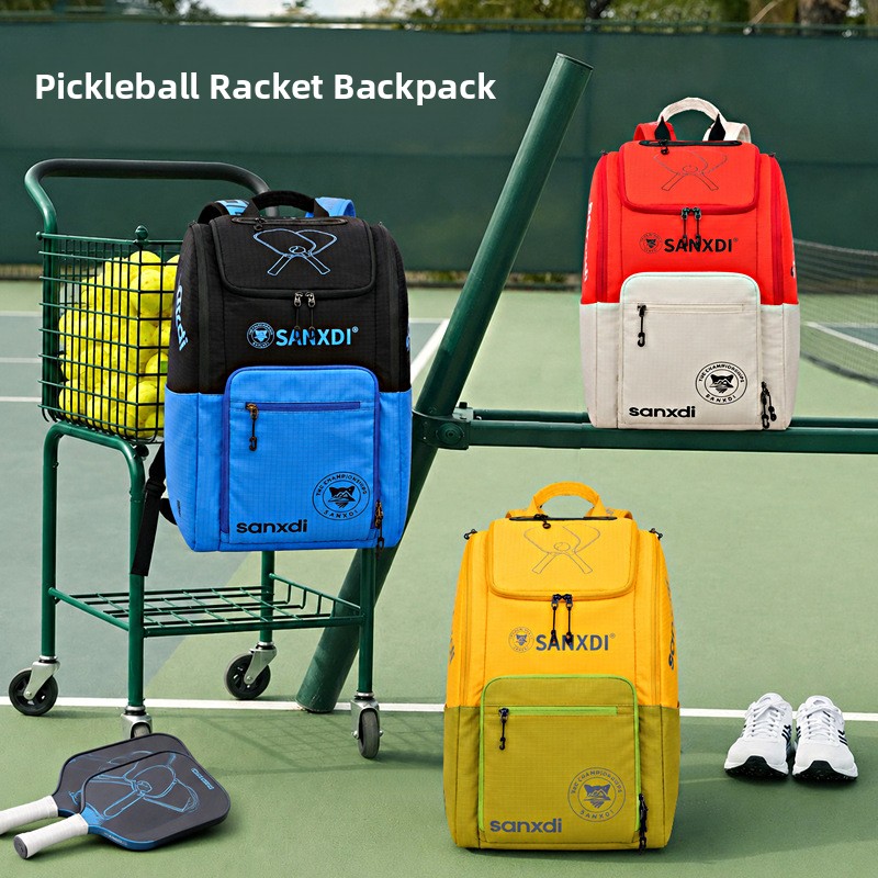 Badminton Shuttlecock - กระเป๋ากีฬา Peak ความจุขนาดใหญ่ กระเป๋าใส่ไม้เทนนิส กันน้ำ ช่องแยกสำหรับลูกแบดมินตัน