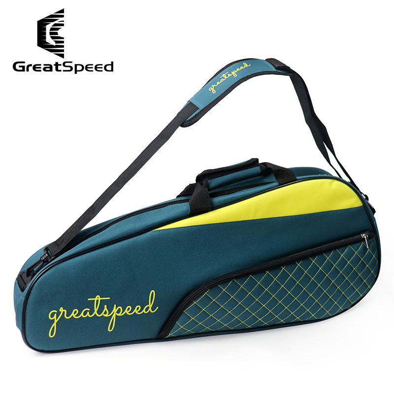 Badminton Bag - เกรทสปีด 3-6 ชิ้นกระเป๋ากีฬาเทนนิสแบดมินตันแบบสะพายไหล่ข้างเดียวสำหรับผู้ชายผู้หญิงกระเป๋าใส่แร็กเก็ตแบบเรียบง่าย