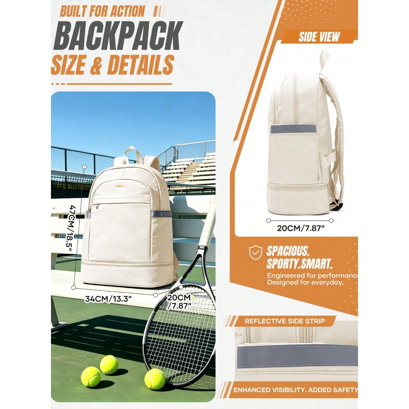 กระเป๋าเป้สะพายหลังผู้หญิงแบบล - Badminton Bag บทวิจารณ์และราคา