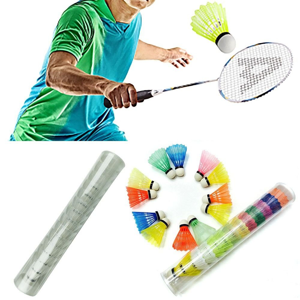ลูกแบดมินตันกันลม6/12ชิ้นลูกโฟ - Feather Shuttlecock บทวิจารณ์และราคา