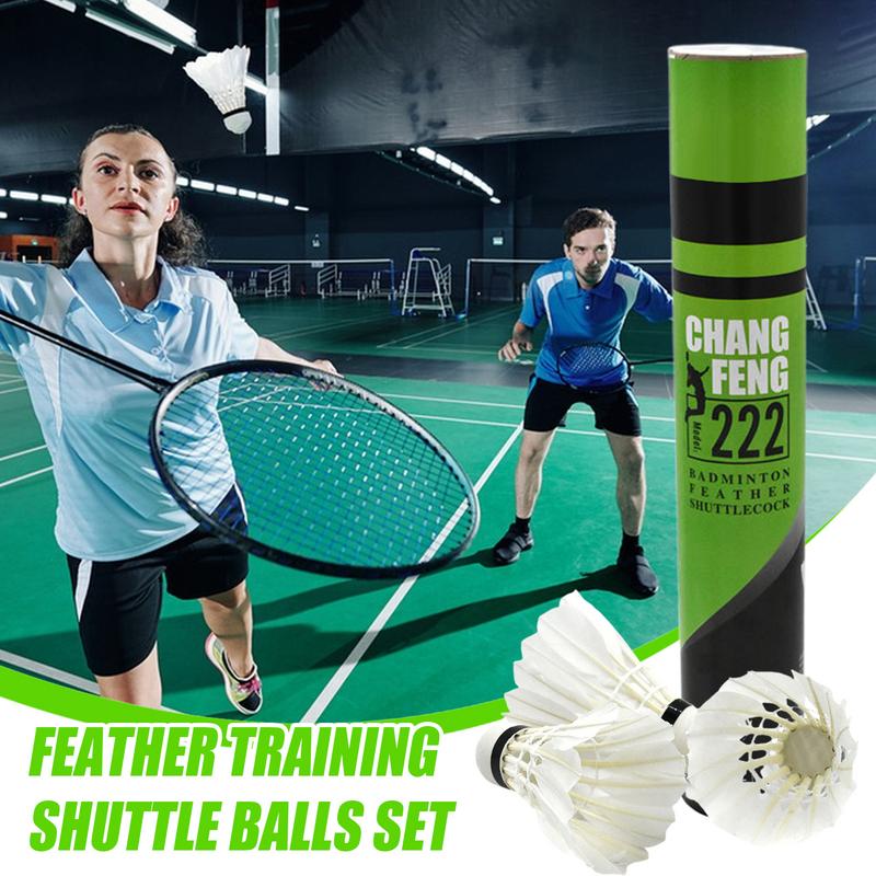 ลูกแบดมินตันขนเป็ด 12 ลูก ทนทา - Feather Shuttlecock บทวิจารณ์และราคา