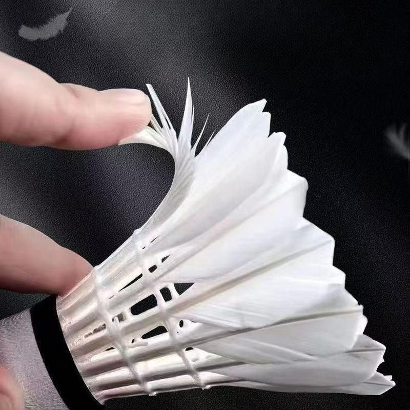 ลูกขนไก่แบดมินตันขนห่านคุณภาพพ - Feather Shuttlecock บทวิจารณ์และราคา