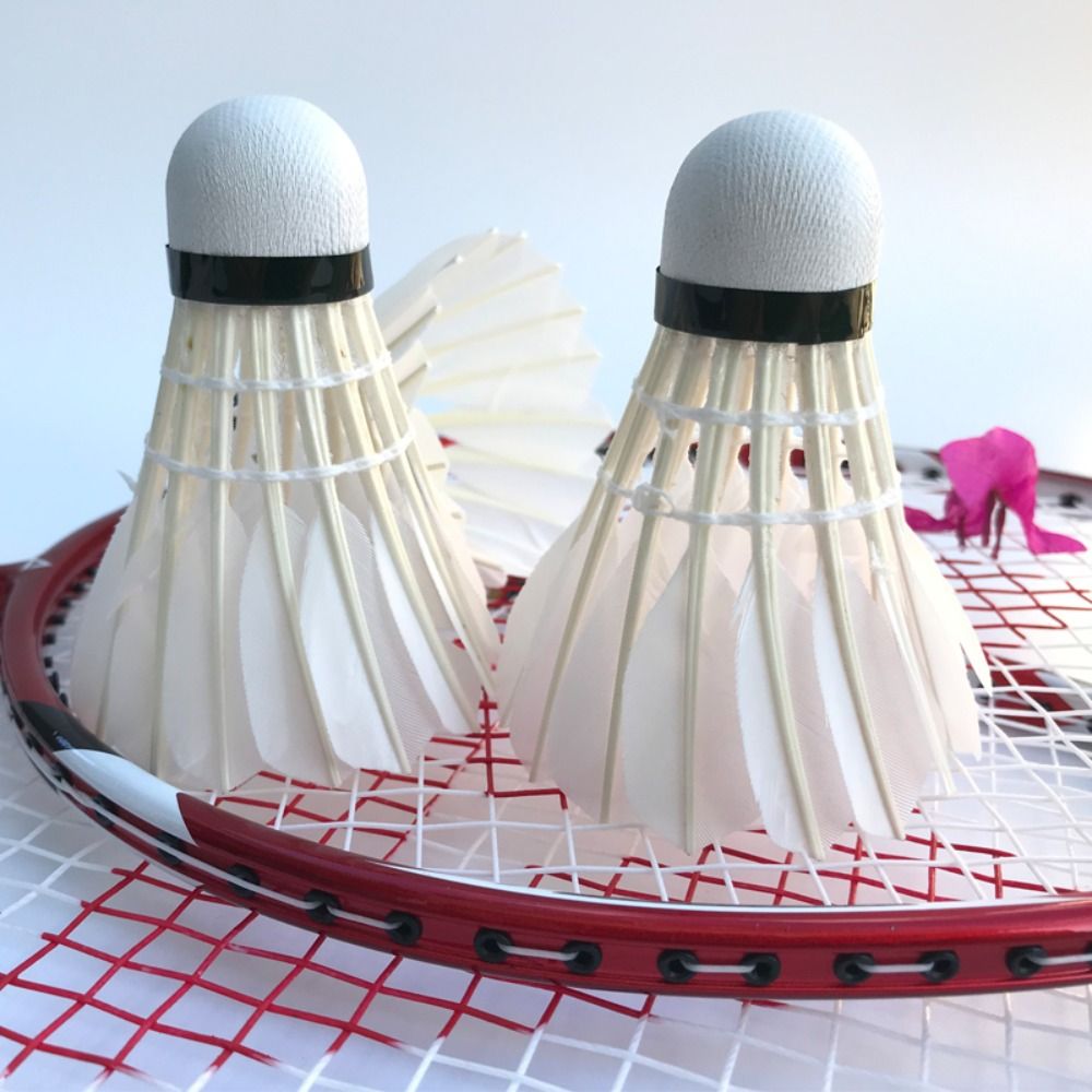 ลูกแบดมินตันสีขาวใหม่ 3/6/12 ช - Feather Shuttlecock บทวิจารณ์และราคา