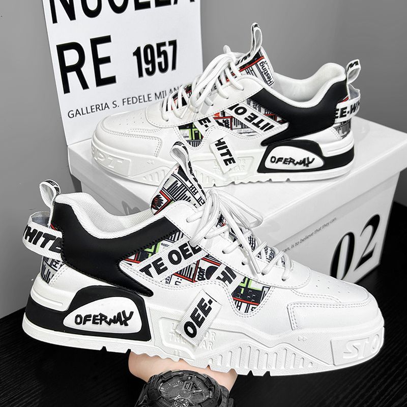 แฟชั่นลำลองรองเท้าผ้าใบหนังใหม - Badminton Shoes Men บทวิจารณ์และราคา