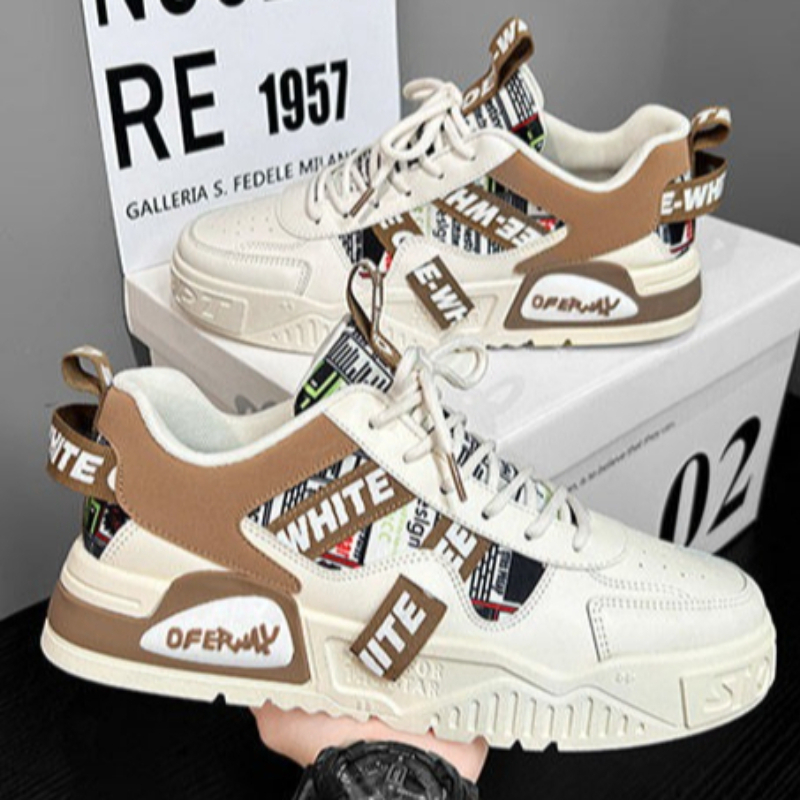 แฟชั่นลำลองรองเท้าผ้าใบหนังใหม - Badminton Shoes Men บทวิจารณ์และราคา